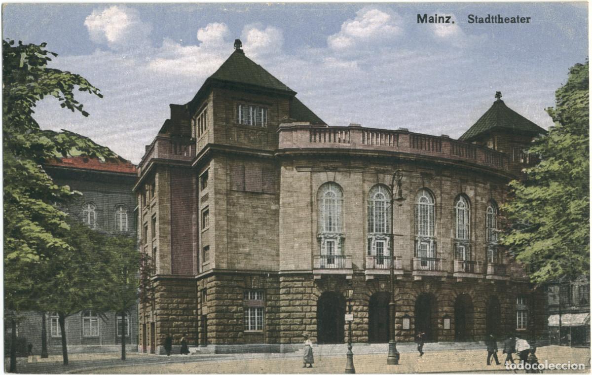 Postales: MAINZ_Stadttheater_CSM (Photochrom; 7) / Arquitectura Teatros Alemania