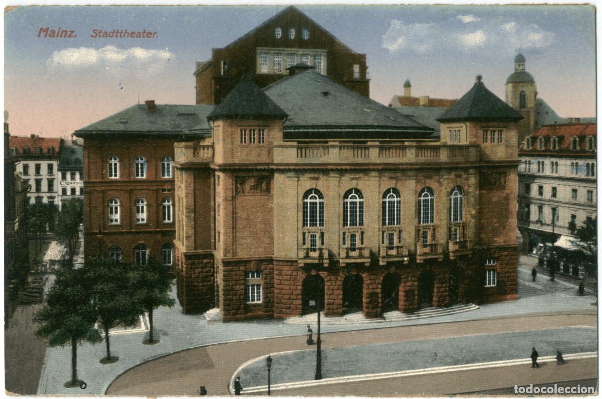 Postales: MAINZ_Stadttheater_Ilegible / Arquitectura Teatros Alemania