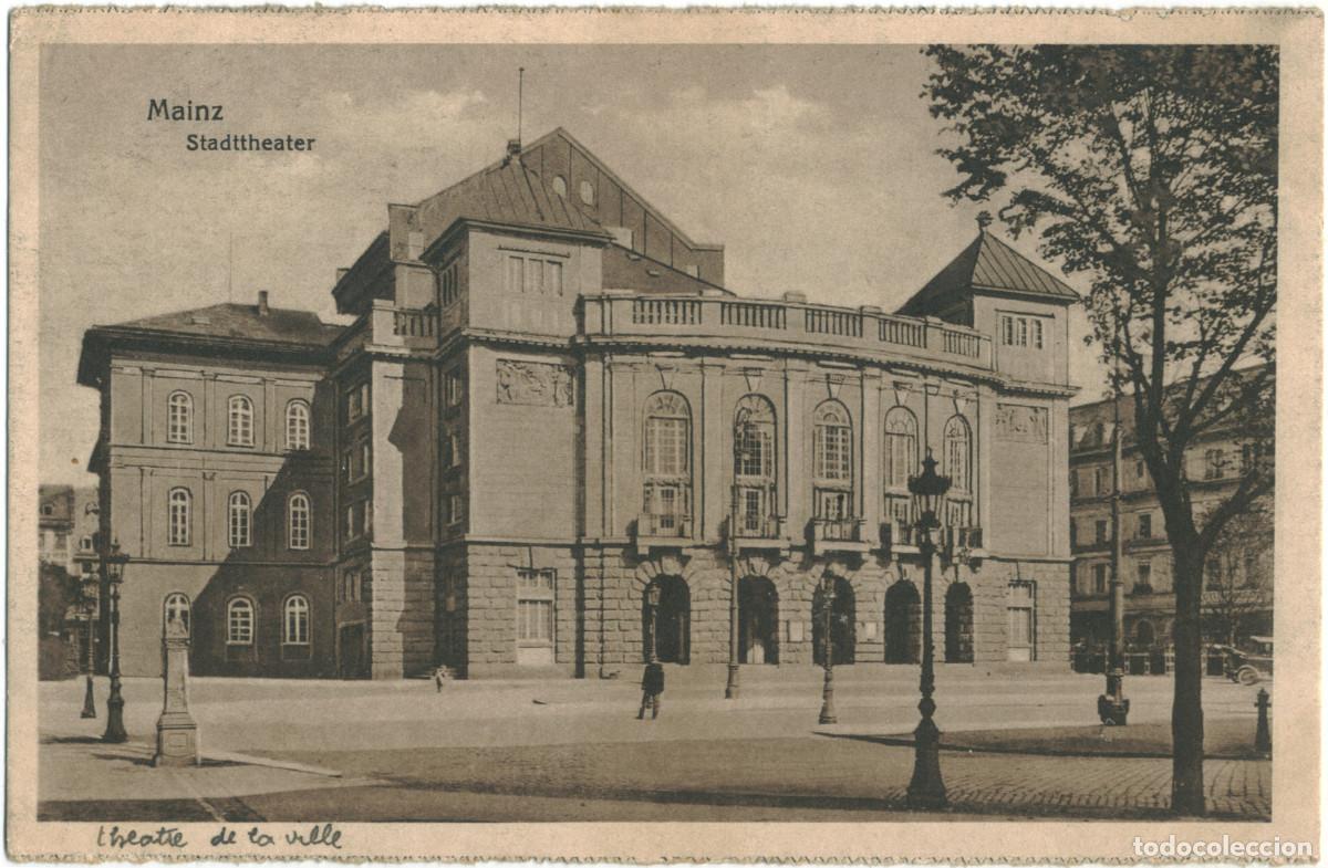 Postales: MAINZ_Stadttheater_E. Steiniger; 16-17176 / Arquitectura Teatros Alemania