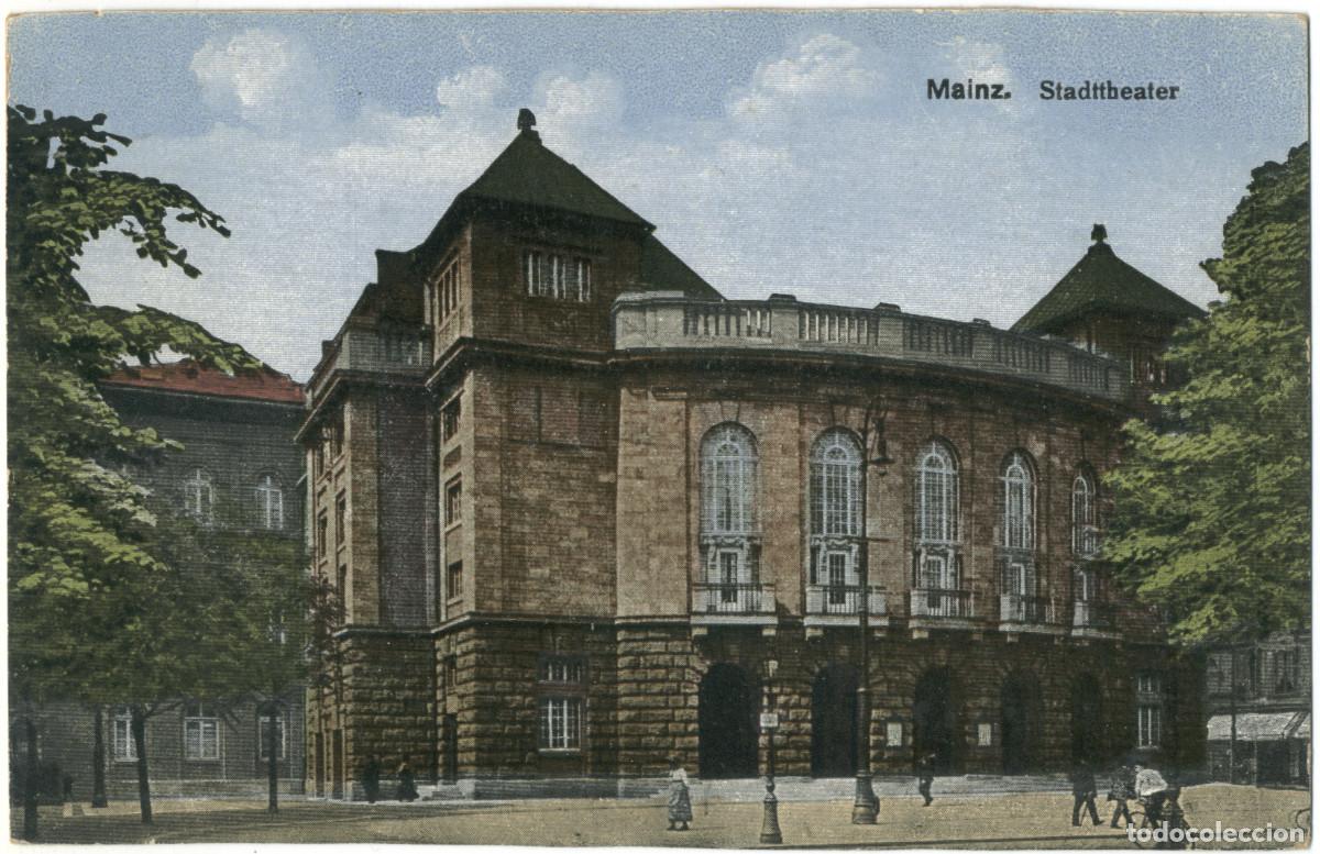 Postales: MAINZ_Stadttheater_CSM (Photochrom; 6) / Arquitectura Teatros Alemania