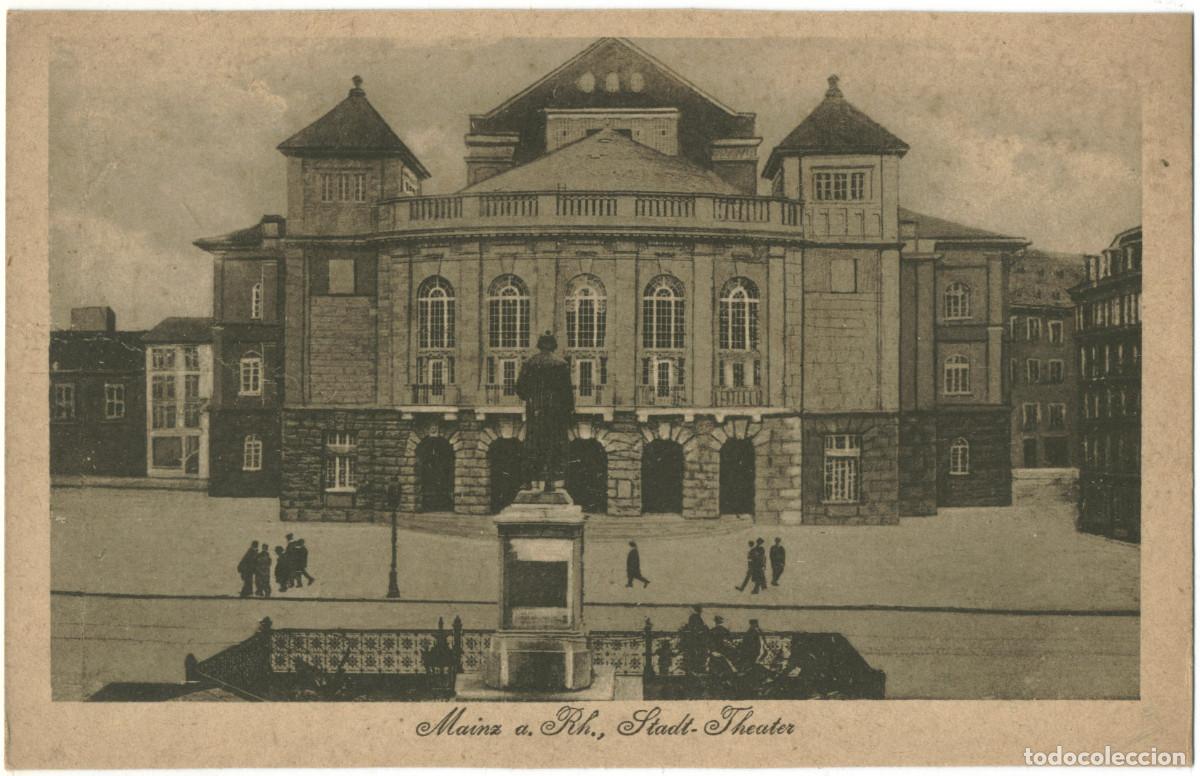 Postales: MAINZ a. Rh._Stadttheater_M. Jacobs; 280-6 / Arquitectura Teatros Alemania