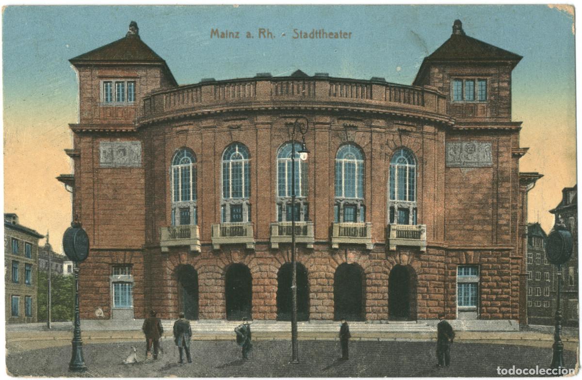 Postales: MAINZ a. Rh._Stadttheater_Ludwig Feist; 6153 / Arquitectura Teatros Alemania