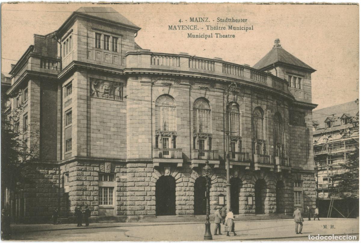 Postales: MAINZ_Stadttheater_MH; 4 / Arquitectura Teatros Alemania