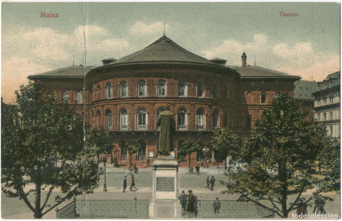 Postales: MAINZ_Theater_Ludwig Feist; 175172 / Arquitectura Teatros Alemania