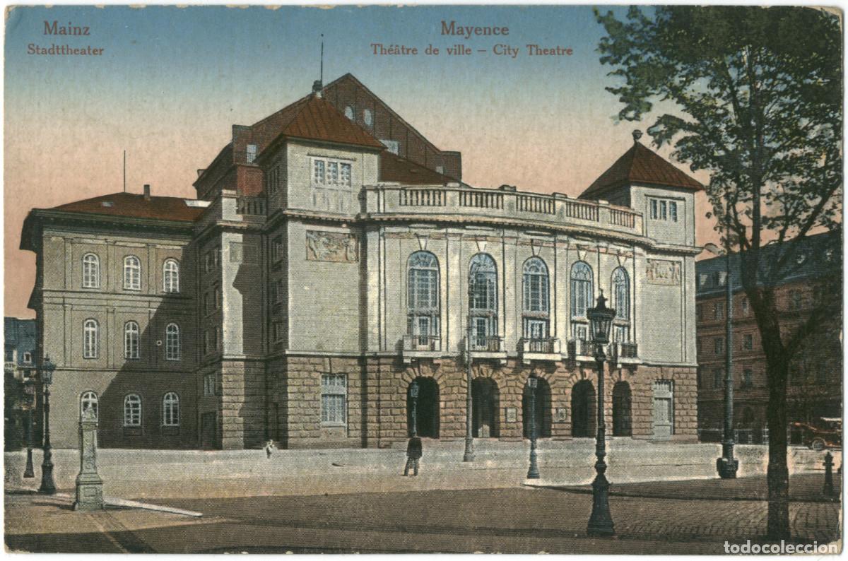 Postales: MAINZ or MAYENCE_Stadttheater_Sin datos; 93732 / Arquitectura Teatros Alemania