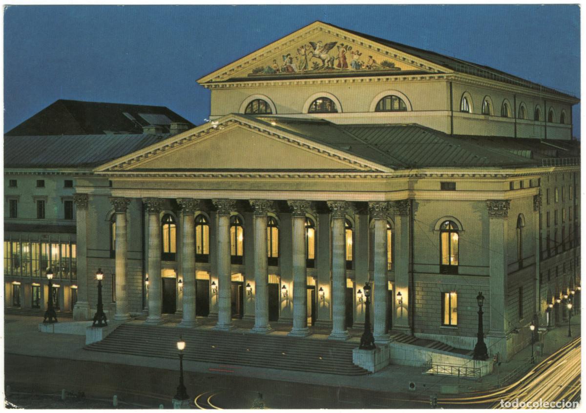 Postales: M&Uuml;NCHEN_Nationaltheater_Color Foto; M 39 / Arquitectura Teatros Alemania