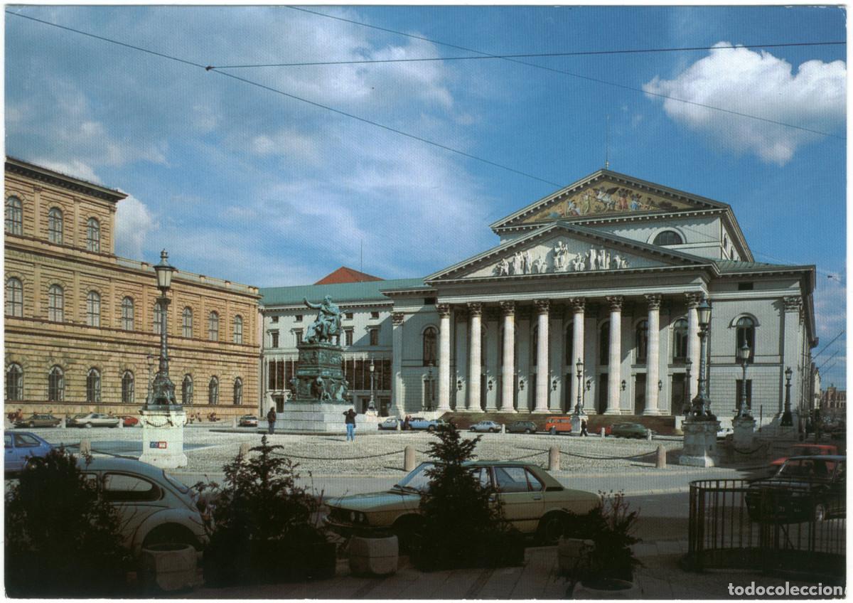Postales: M&Uuml;NCHEN (Max Joseph Platz)_K&ouml;nigsbau und Nationaltheater_Gauting Deu / Arquitectura Teatros Alemania