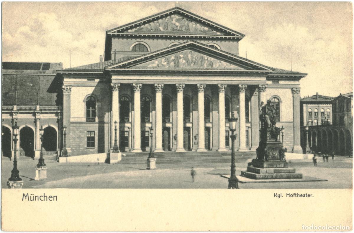 Postales: M&Uuml;NCHEN_Hoftheater mit Hauptpostamt_WHD; 9155_WHD; 2563 / Arquitectura Teatros Alemania