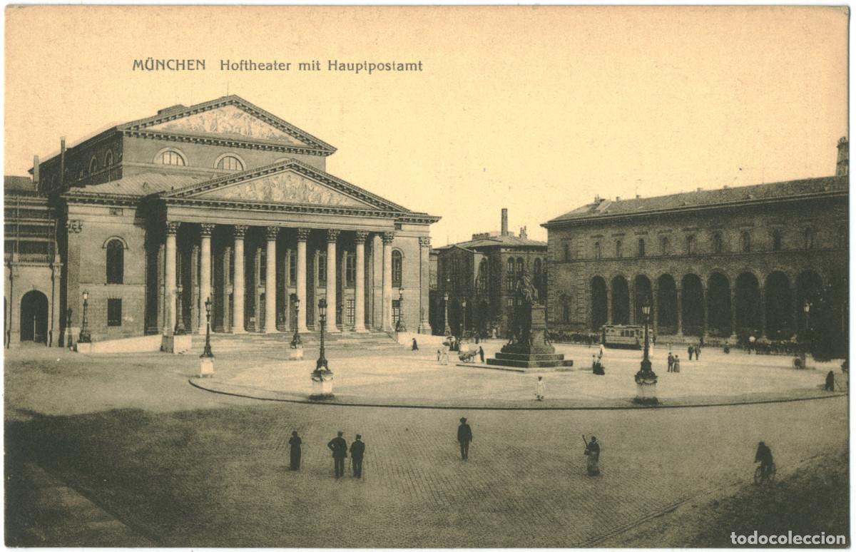 Postales: M&Uuml;NCHEN_Hoftheater mit Hauptpostamt_WHD; 9155 / Arquitectura Teatros Alemania
