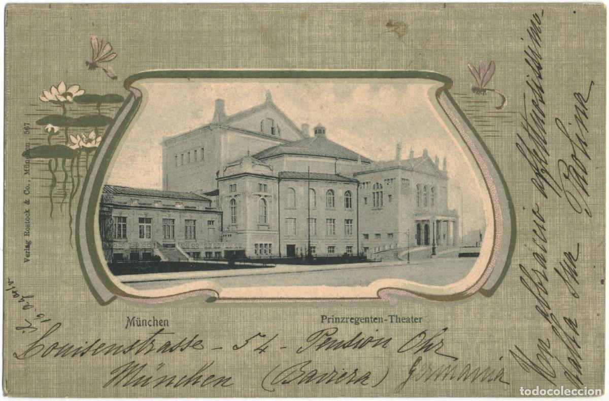 Postales: M&Uuml;NCHEN_Prinzregenten Theater_Rostock / Arquitectura Teatros Alemania