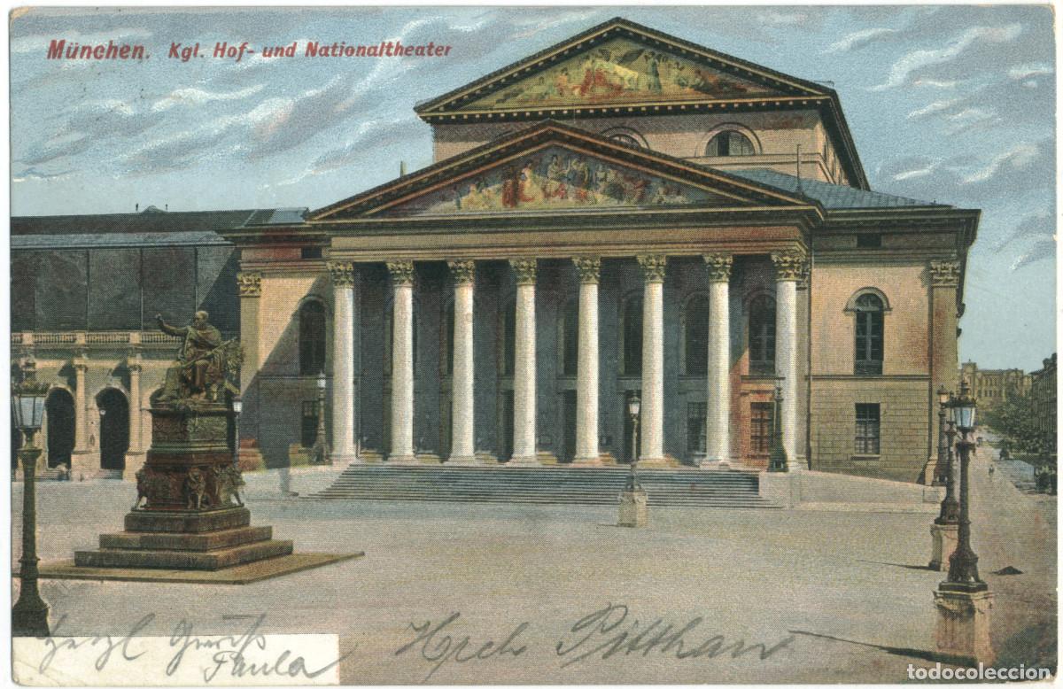 Postales: M&Uuml;NCHEN_Kgl. Hof. und Nationaltheater_Nave / Arquitectura Teatros Alemania