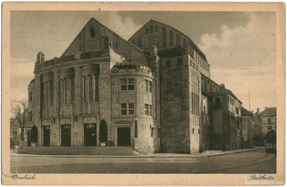 Postales: OSNABR&Uuml;CK_Stadtheater_Cramers Kunstanslalt; 25-1101 / Arquitectura Teatros Alemania