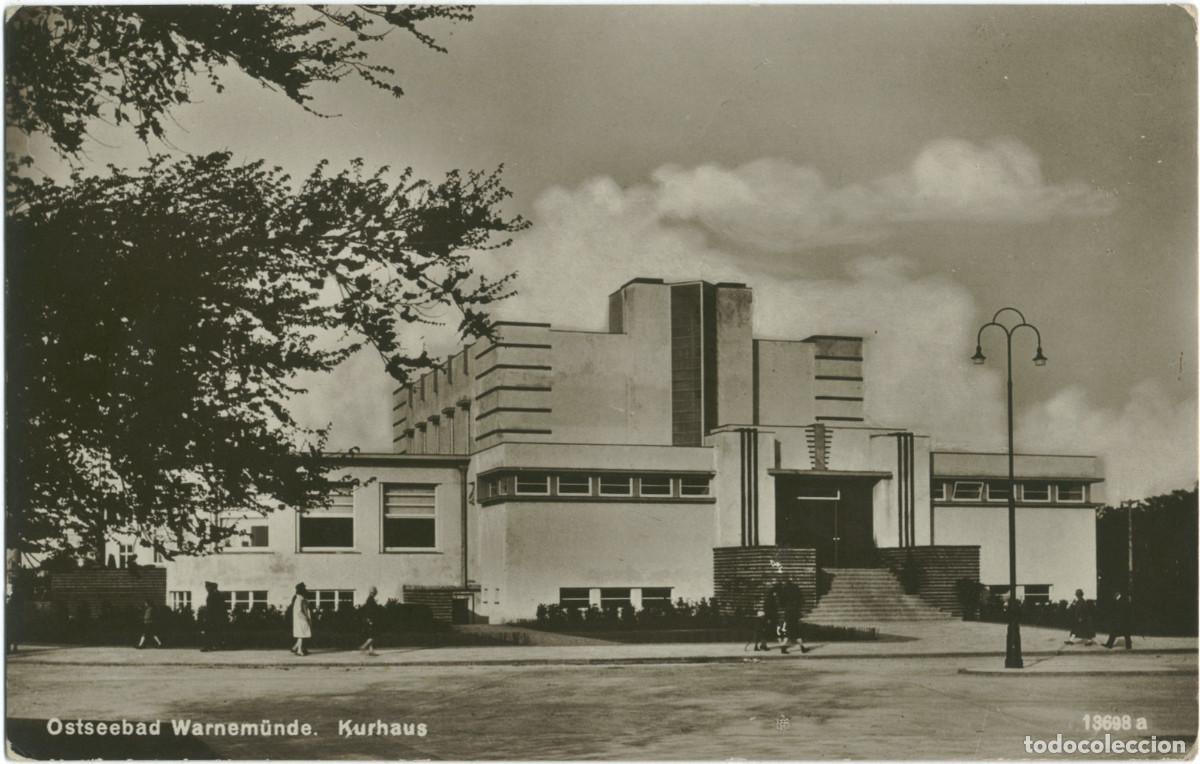 Postales: OSTSEEBAD WARNEM&Uuml;NDE_Kurhaus_H. Rubin. Photo Echte / Arquitectura Teatros Alemania
