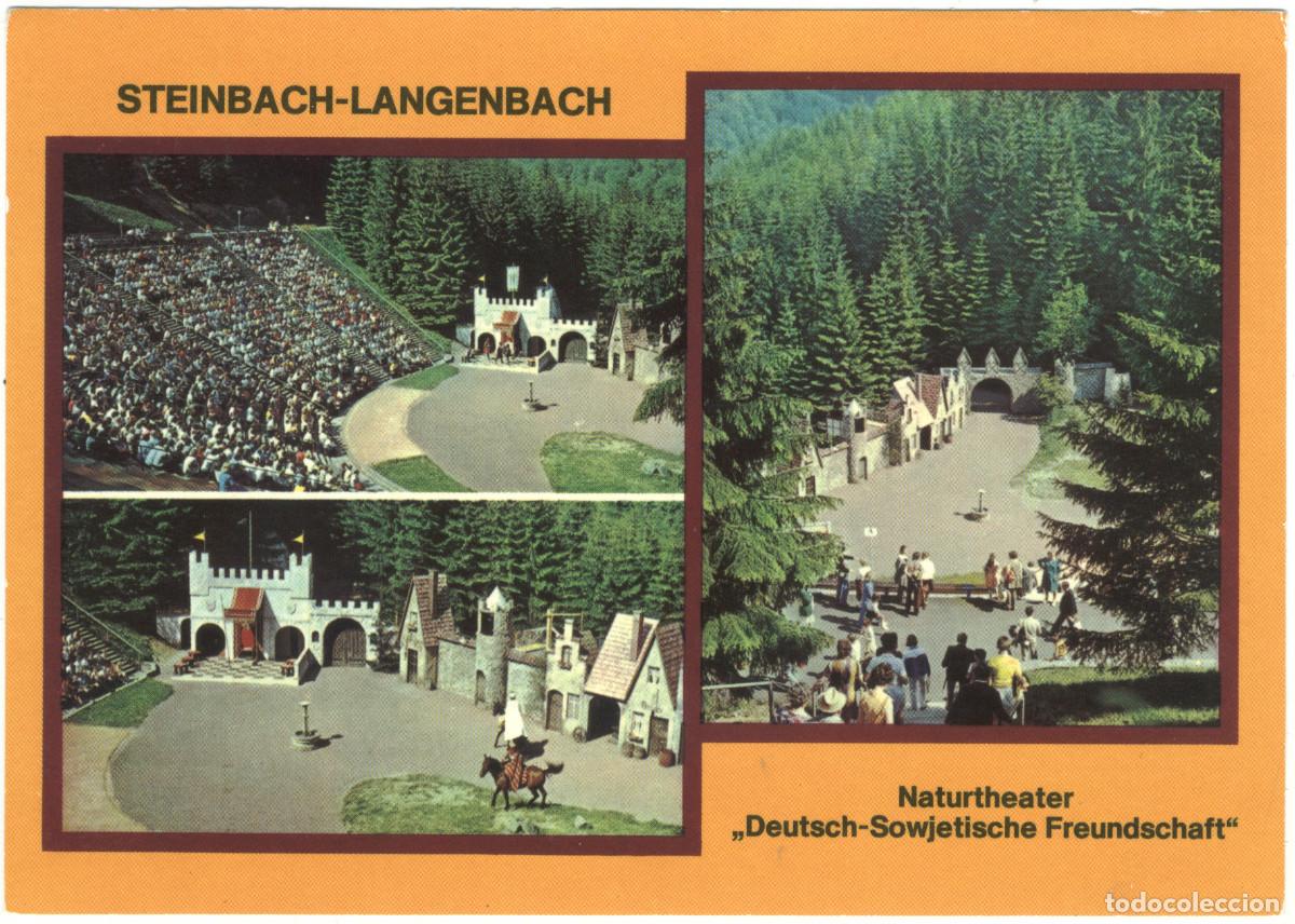 Postales: STEINBACH - LANGENBACH (Kr. Hildburghausen)_Naturtheater 'Deutsch-So / Arquitectura Teatros Alemania