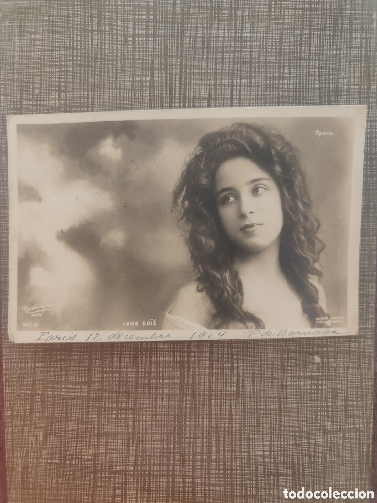 Postales: Antigua Postal actriz Joan Bo&iuml;e