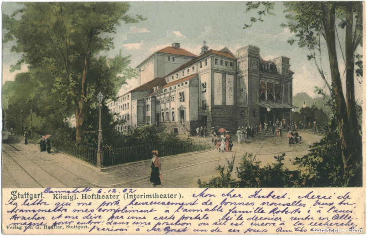Postales: STUTTGART_K&ouml;nigl. Hoftheater (Interimtheater)_G. Haufler / Arquitectura Teatros Alemania
