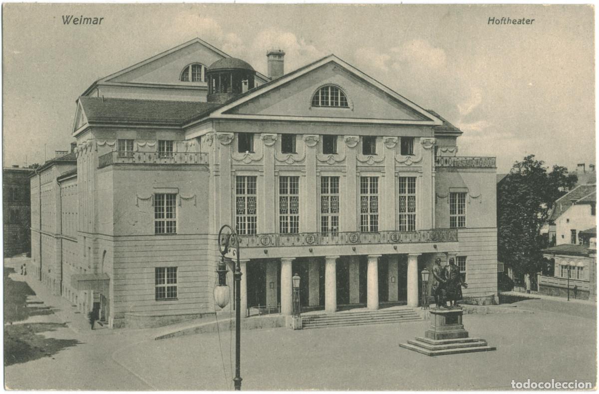 Postales: WEIMAR_Hoftheater_Otto Henss Sohn / Arquitectura Teatros Alemania