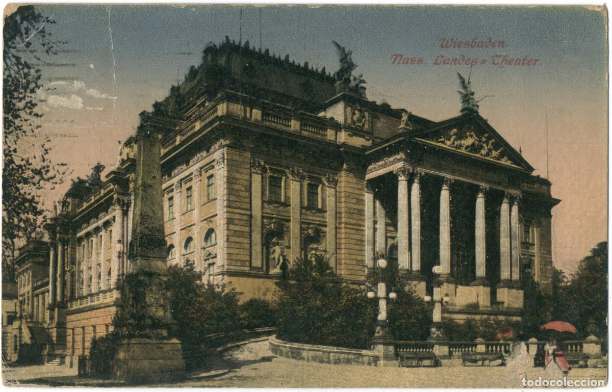 Postales: WIESBADEN_Nass. Landestheater_Sin datos / Arquitectura Teatros Alemania