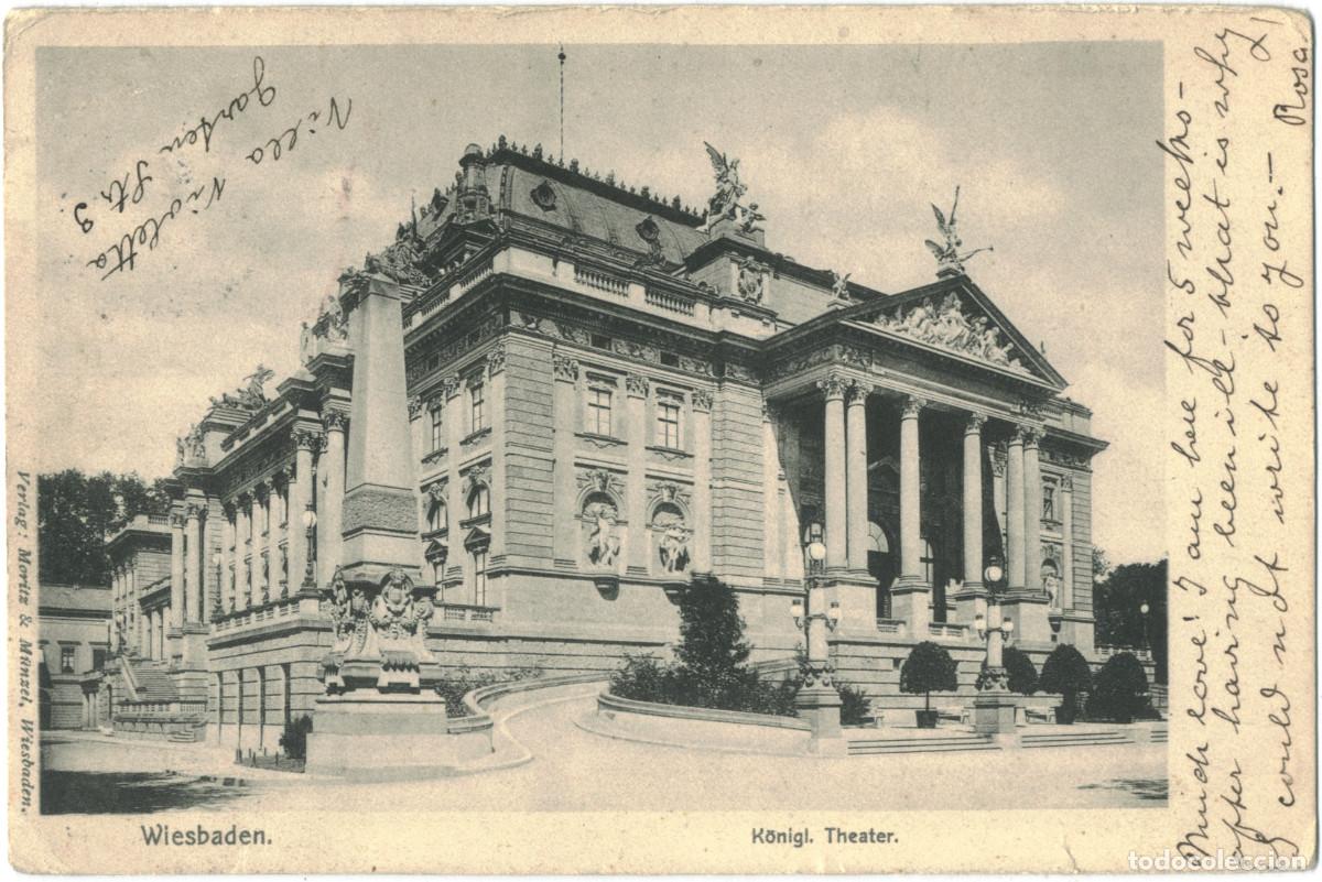 Postales: WIESBADEN_K&ouml;nigl. Theater_Moritz & M&uuml;nzel / Arquitectura Teatros Alemania