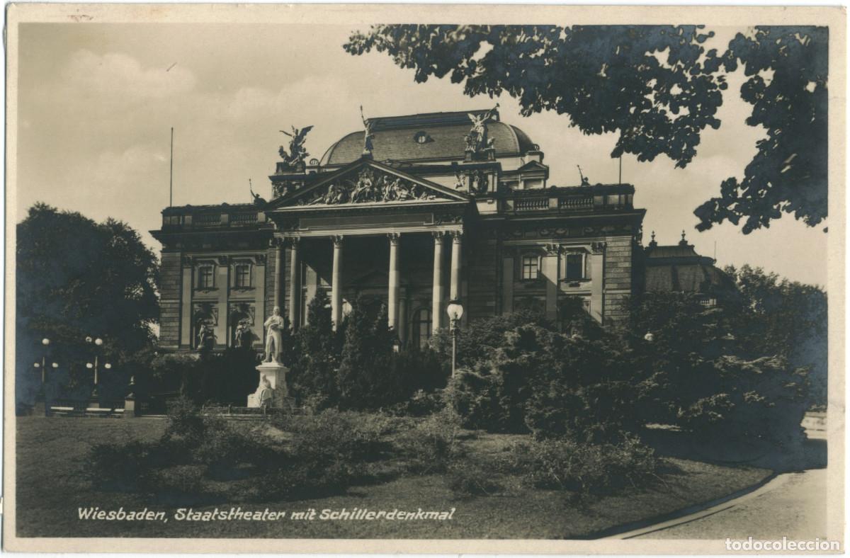 Postales: WIESBADEN_Staatstheater mit Schillerdenkmal_Ottmar Zieher; 2849 / Arquitectura Teatros Alemania
