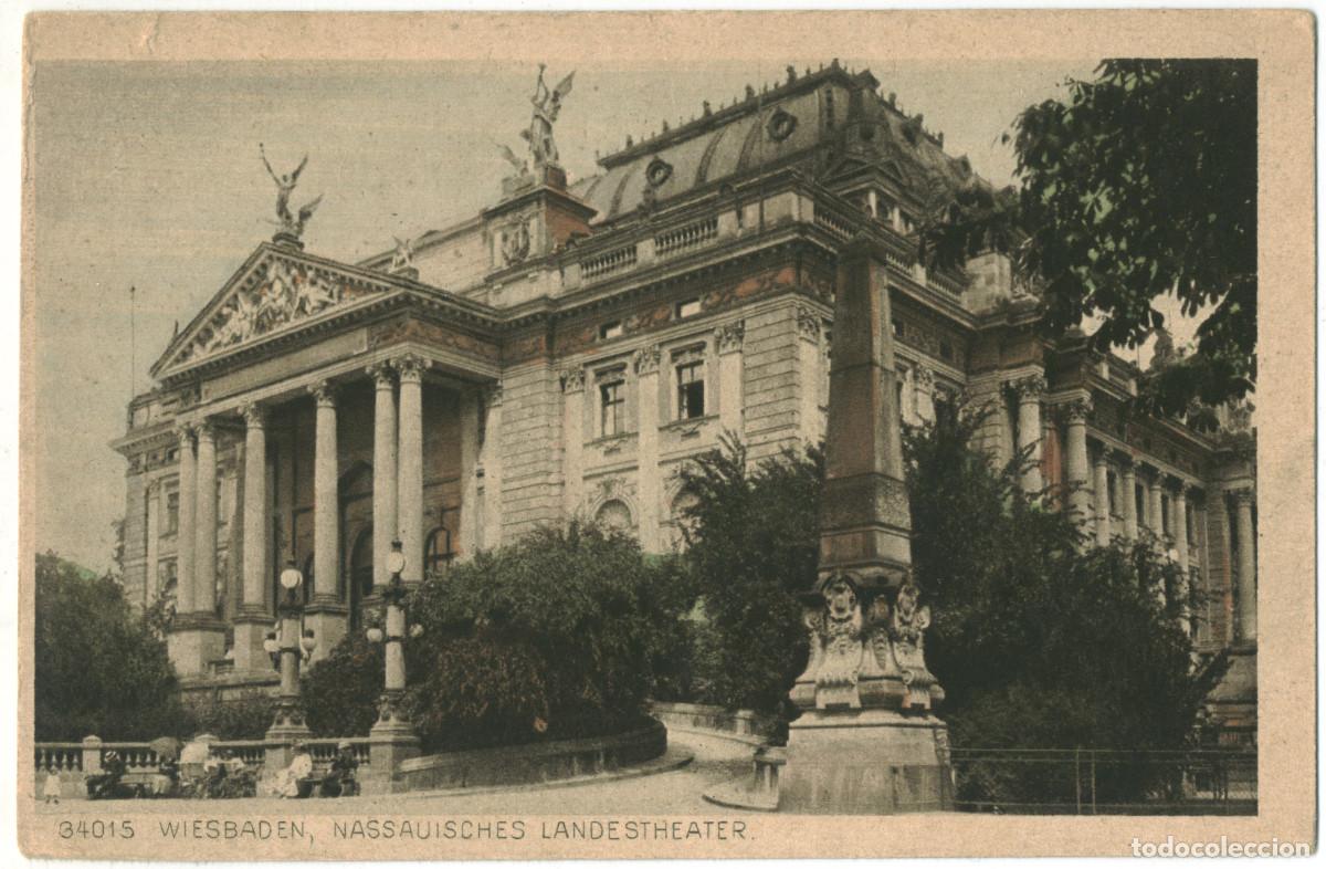 Postales: WIESBADEN_Nassauisches Lendestheater_Karl Rud. Bremer; 34015 / Arquitectura Teatros Alemania