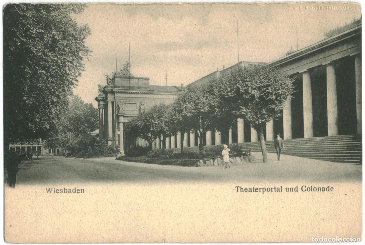 Postales: WIESBADEN_Theaterportal und Colonade_Sin datos / Arquitectura Teatros Alemania