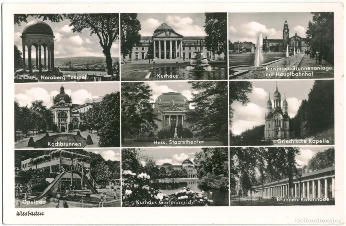 Postales: WIESBADEN_Kurhaus & Hess. Staatstheater_R. Konrady; 318 / Arquitectura Teatros Alemania