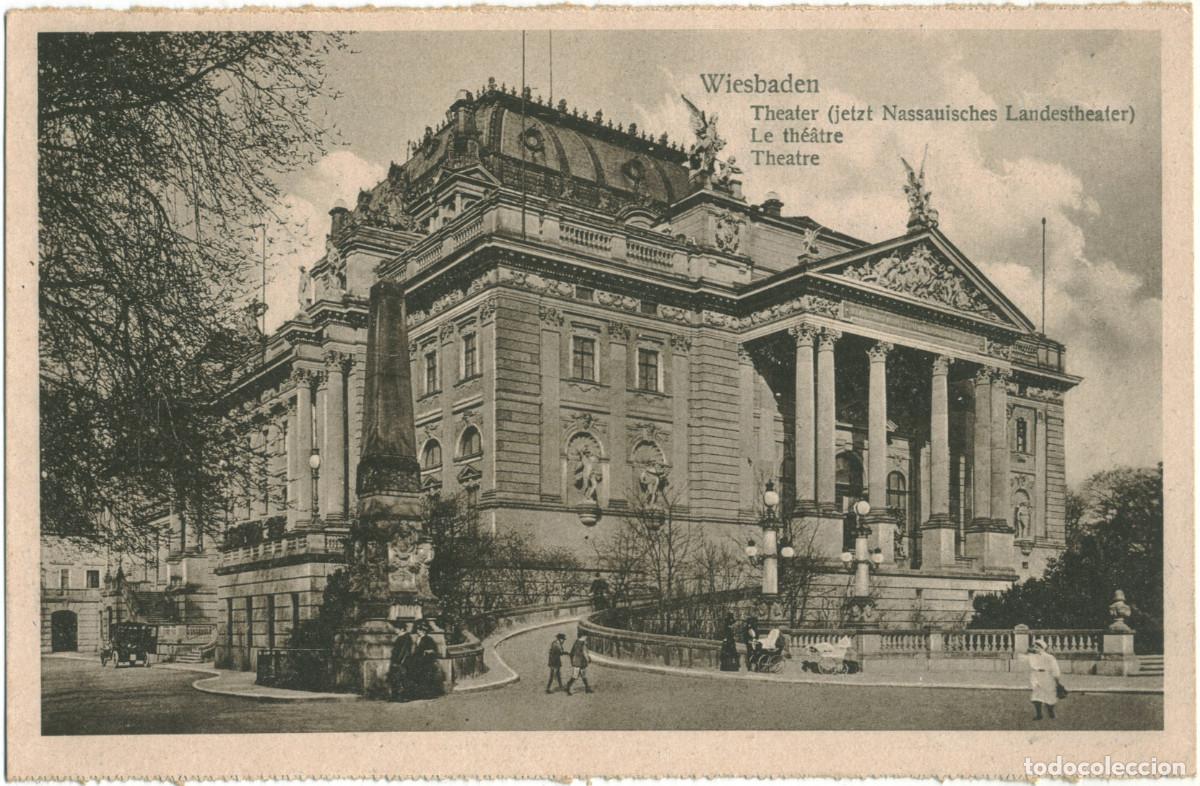 Postales: WIESBADEN_Theater_Sin datos; 19-5232 / Arquitectura Teatros Alemania