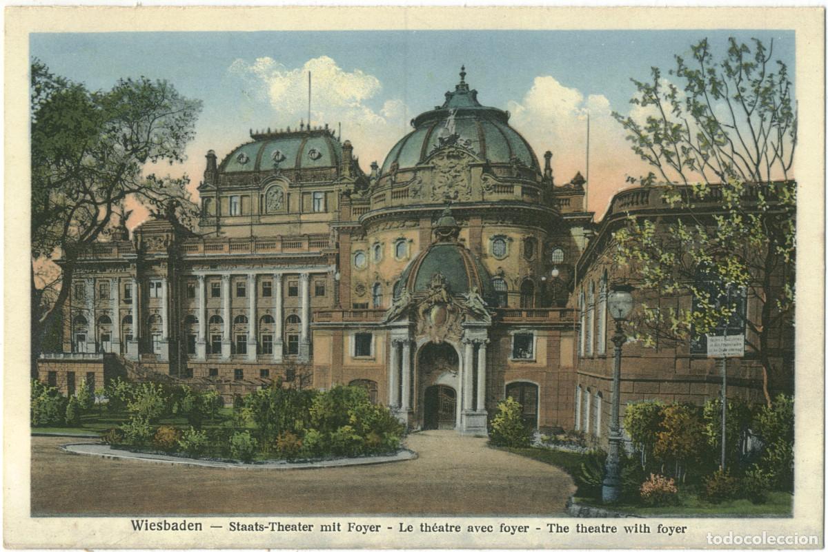 Postales: WIESBADEN_Staatstheater mit Foyer_Boogaart's Kunstanstalt; 9005 / Arquitectura Teatros Alemania