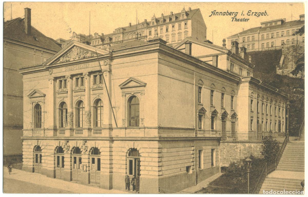 Postales: ANNABERG (Erzgeb). Theater_Dr. Treukier / Arquitectura Teatros Alemania