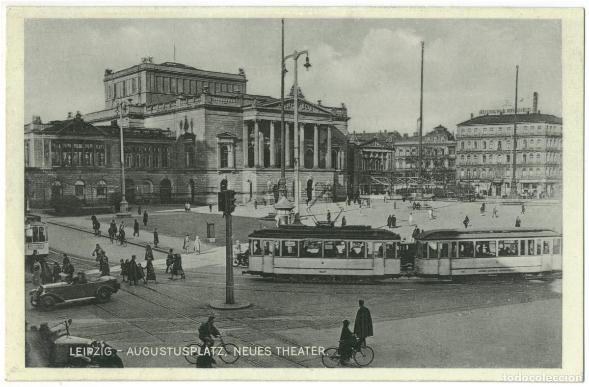 Postales: LEIPZIG_Augustusplatz, Neues Theater_Sin datos; 317 / Arquitectura Teatros Alemania