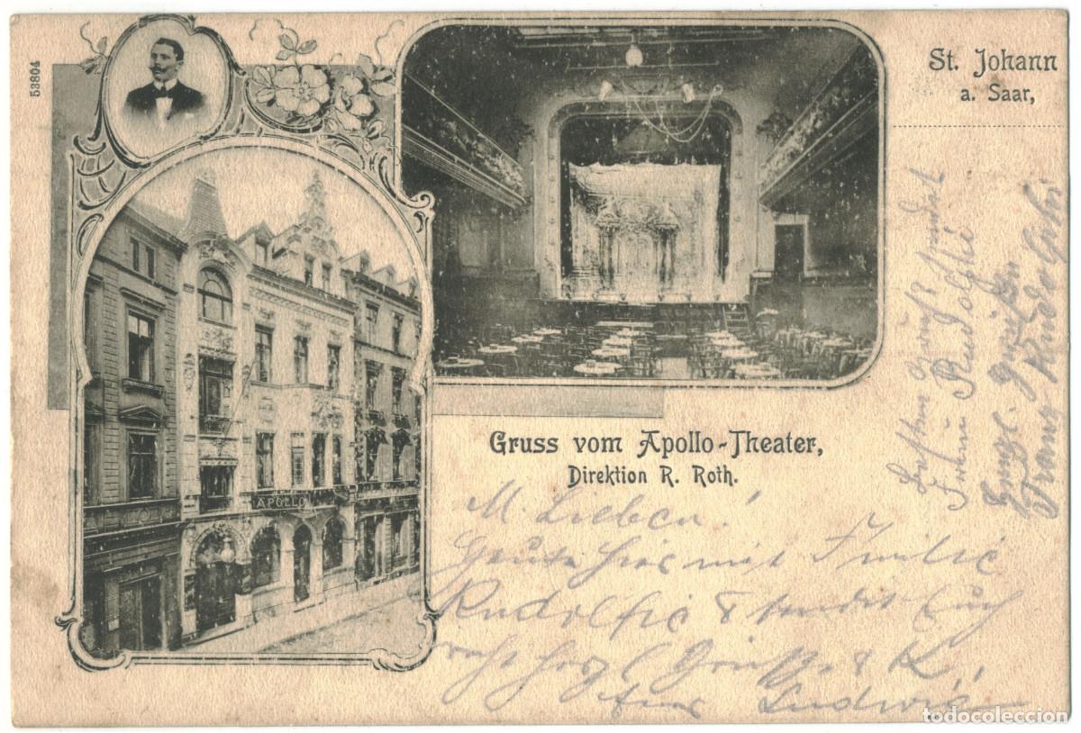 Postales: ST. JOHANN (Saar)_Apollo Theater, Direktion R. Roth_Sin datos; 53804 / Arquitectura Teatros Alemania