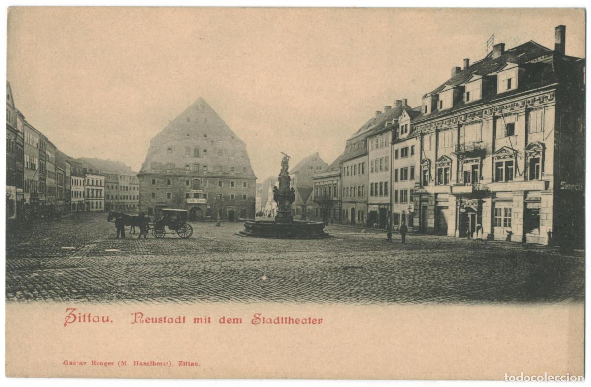 Postales: ZITTAU_Neustadt mit dem Stadttheater_Gustav REnger / Arquitectura Teatros Alemania