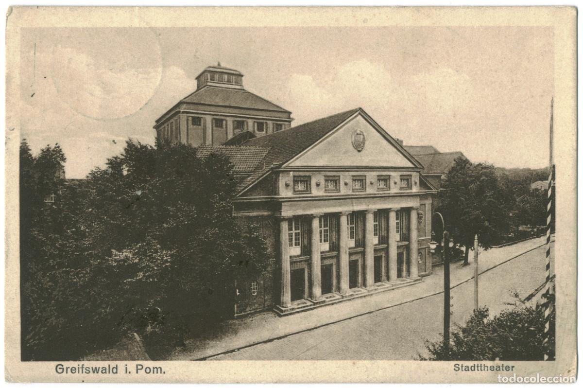 Postales: GREIFSWALD i. Pom._Stadttheater_Julius Simonsen / Arquitectura Teatros Alemania
