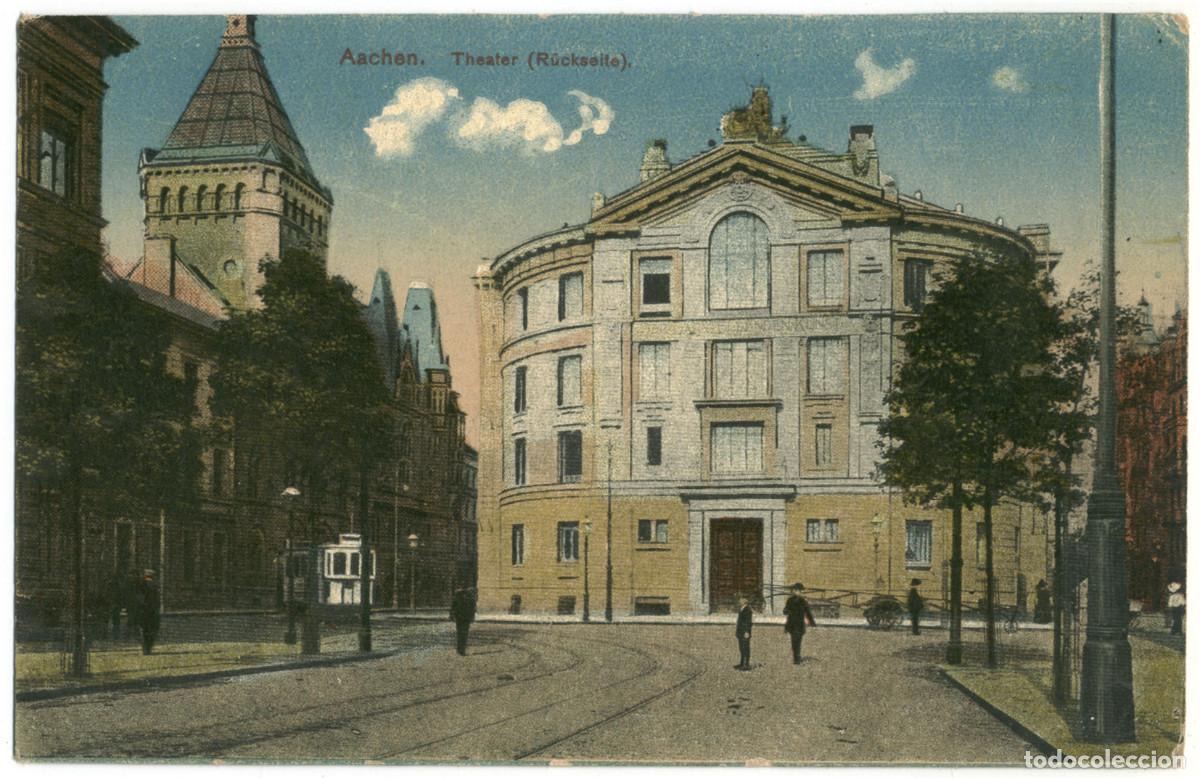 Postales: AACHEN_Theater (R&uuml;ckseite)_Sin datos; 234 / Arquitectura Teatros Alemania