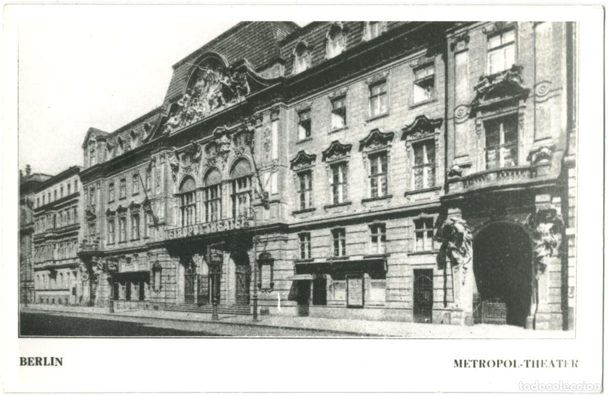 Postales: BERLIN_Metropol Theater_Ilegible / Arquitectura Teatros Alemania