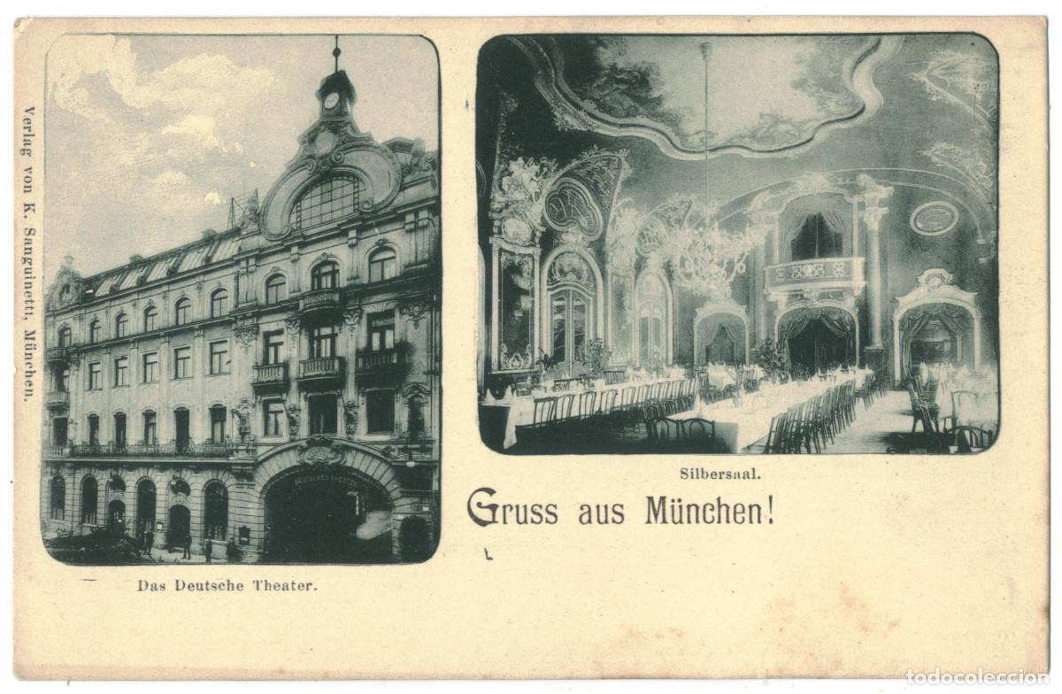 Postales: M&Uuml;NCHEN_Das Deutsche Theater, Silbersaal_K. Sanguinetti / Arquitectura Teatros Alemania