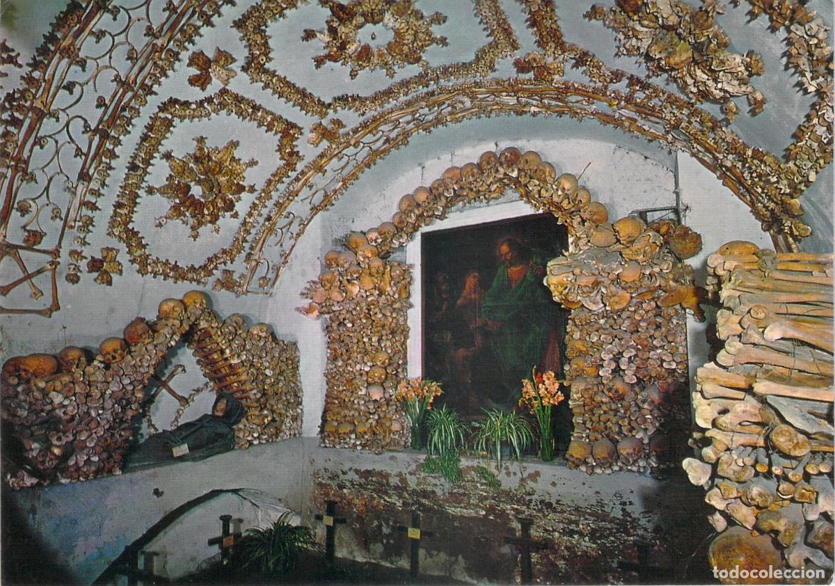Postales: Postal de la Cripta de los Capuchinos en Roma, Tercera Capilla