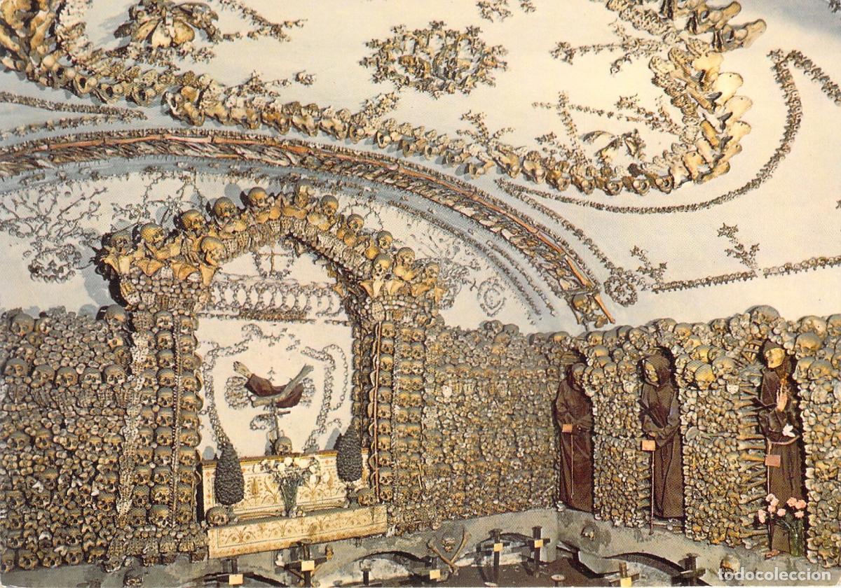 Postales: Postal de la Cripta de los Capuchinos, Cuarta Capilla en Roma, Italia