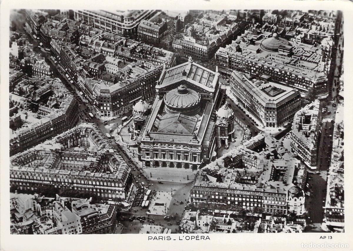 Postales: Postal de la &Oacute;pera de Par&iacute;s Vista A&eacute;rea