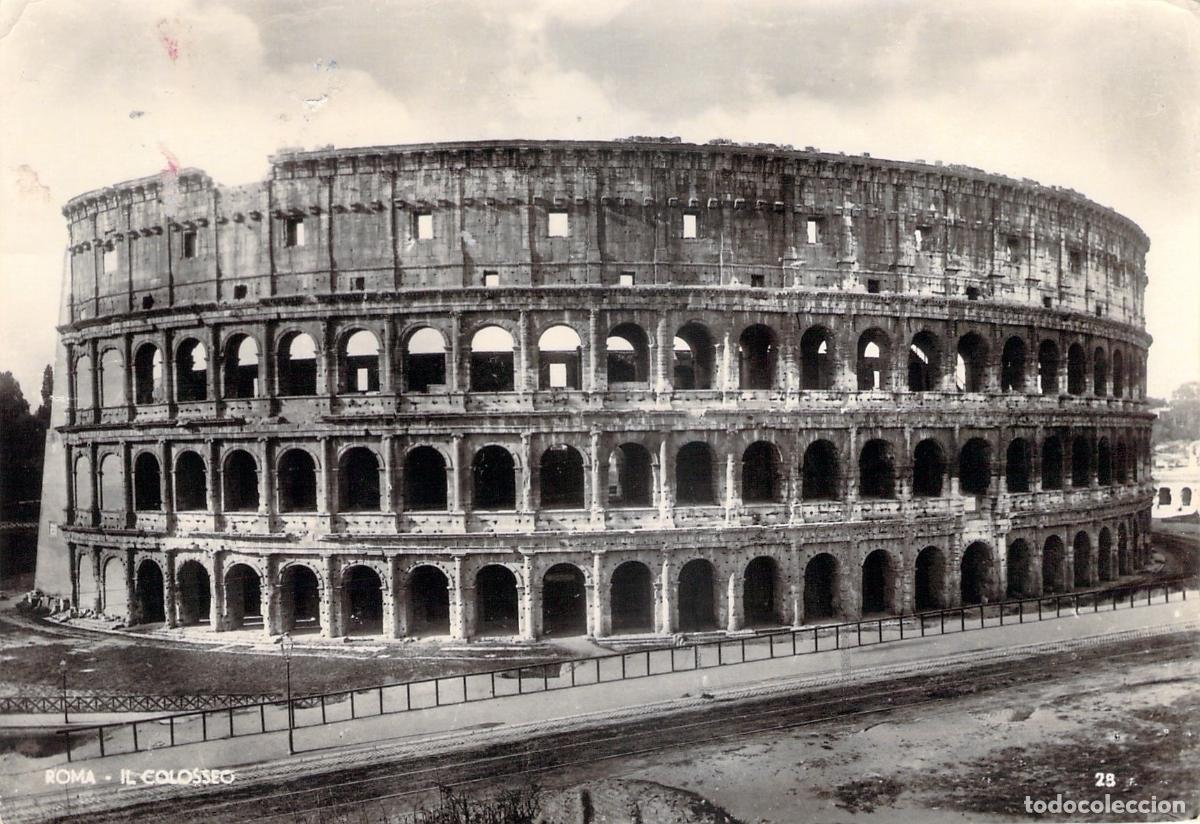 Postales: Postal de Roma, El Coliseo, Monumento Hist&oacute;rico de Italia