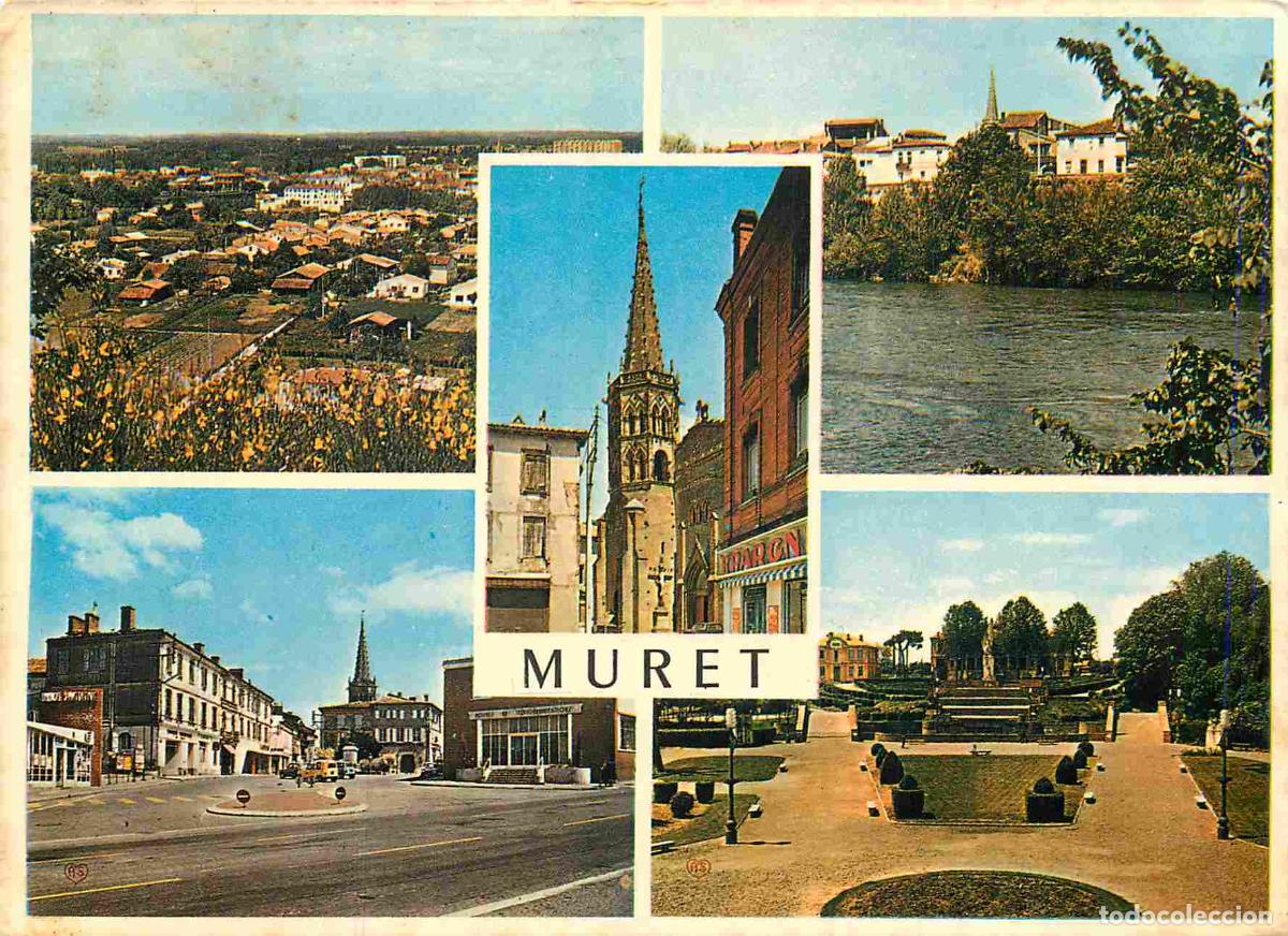 Cartes Postales: Francia - Carte Postale - 31 - Muret - Multivues - Vue g&eacute;n&eacute;rale Bords de la Garonne L'Eglise Monumen