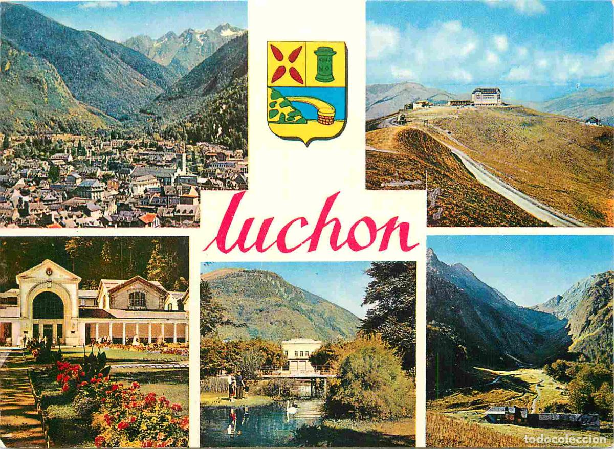 Cartes Postales: Francia - Carte Postale - 31 - Luchon - Multivues - Vue g&eacute;n&eacute;rale et Port de Venasque Superbagn&egrave;res -
