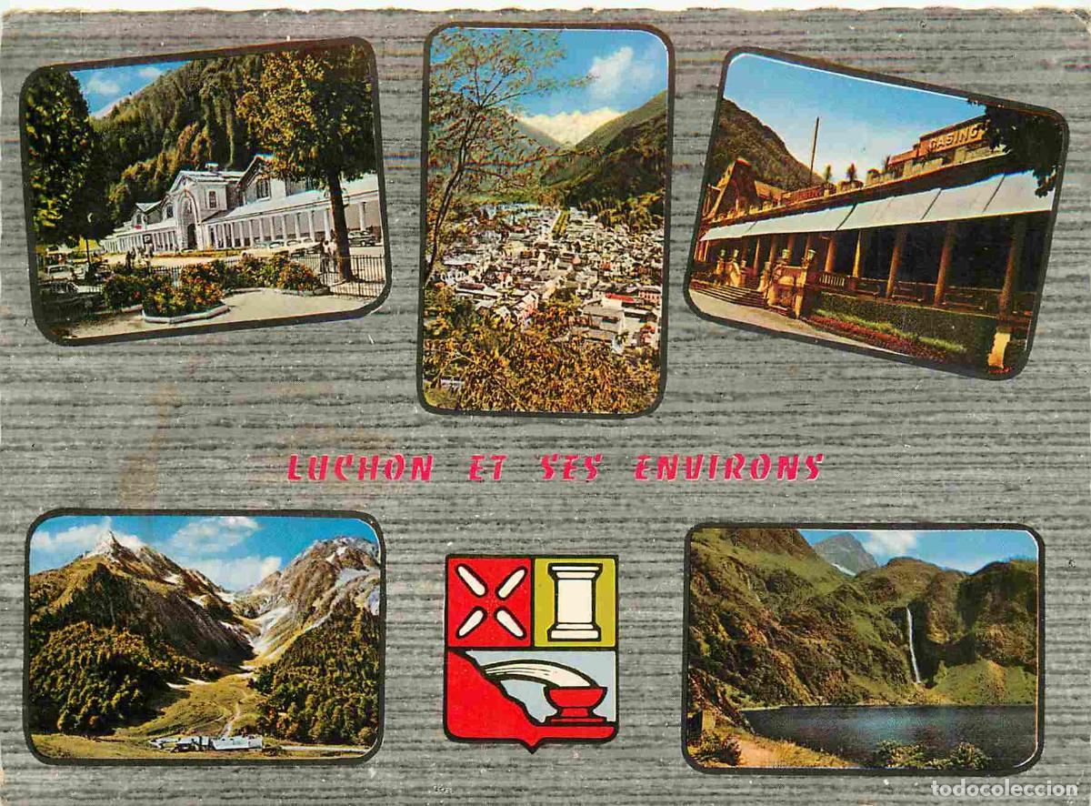 Cartes Postales: Francia - Carte Postale - 31 - Luchon - Et ses Environs - Multivues - Les Thermes - Vue g&eacute;n&eacute;rale Le
