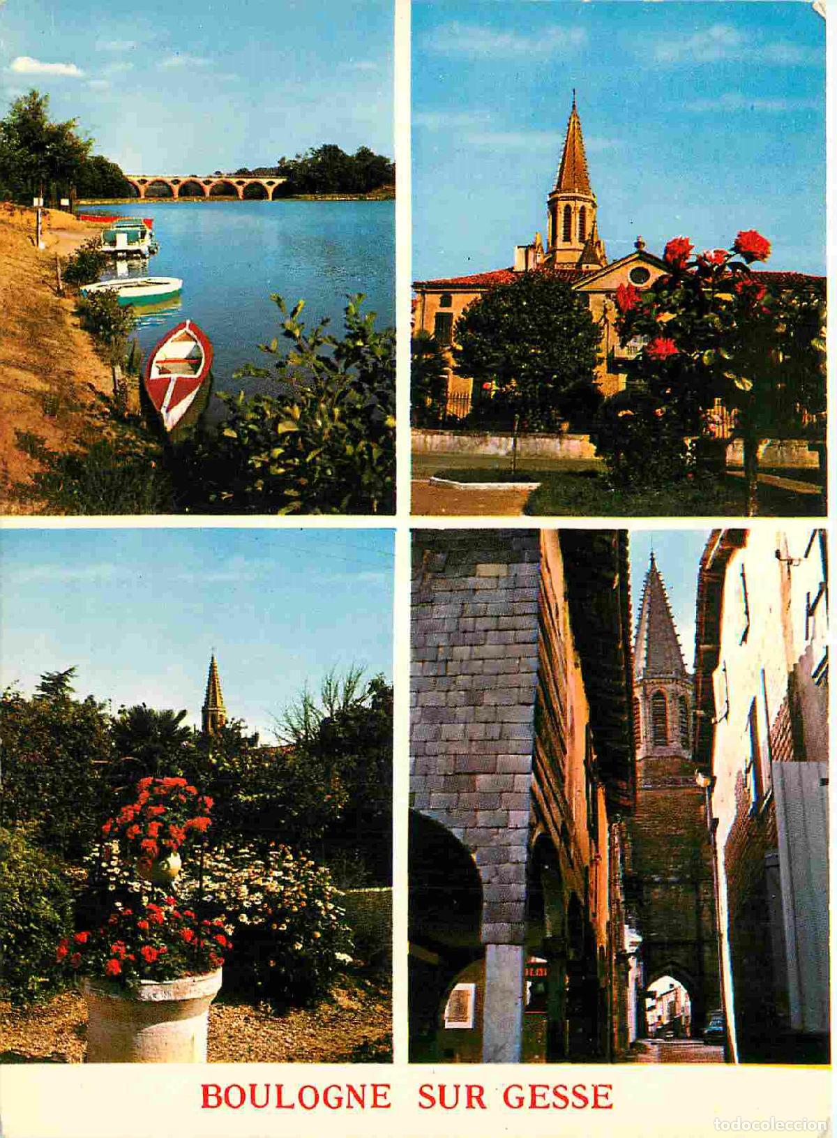 Cartoline: Francia - Carte Postale - 31 - Boulogne sur gesse - Multivues - Le lac les jardins une vieille rue -