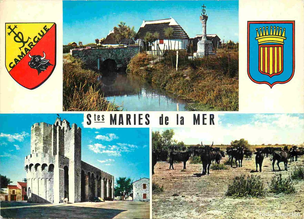 Cartes Postales: Francia - Carte Postale - 13 - Saintes Maries De La Mer - Multivues - Cabanes de Gardians et la Croi