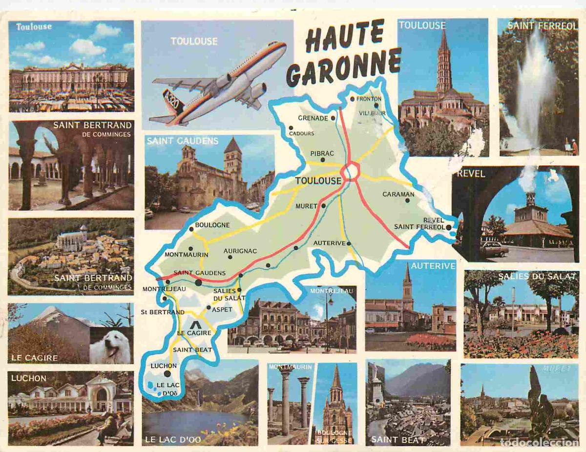 Cartes Postales: Francia - Carte Postale - 31 - Haute Garonne - Multivues - Carte G&eacute;ographique - CPM - Voir Scans Rec