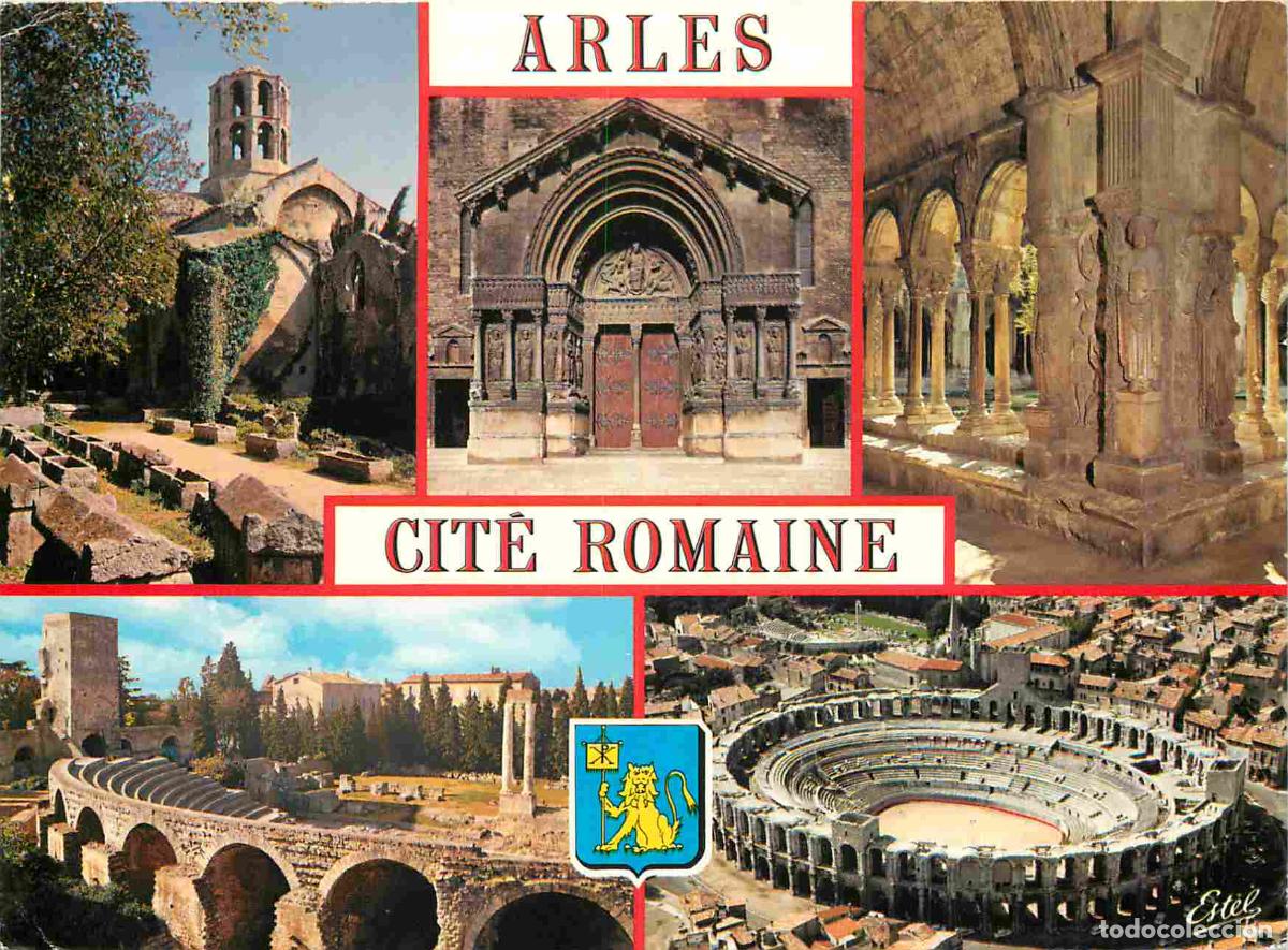 Cartoline: Francia - Carte Postale - 13 - Arles - Cit&eacute; romaine - Multivues - Les Alyscamps et l'&eacute;glise Saint-Ho