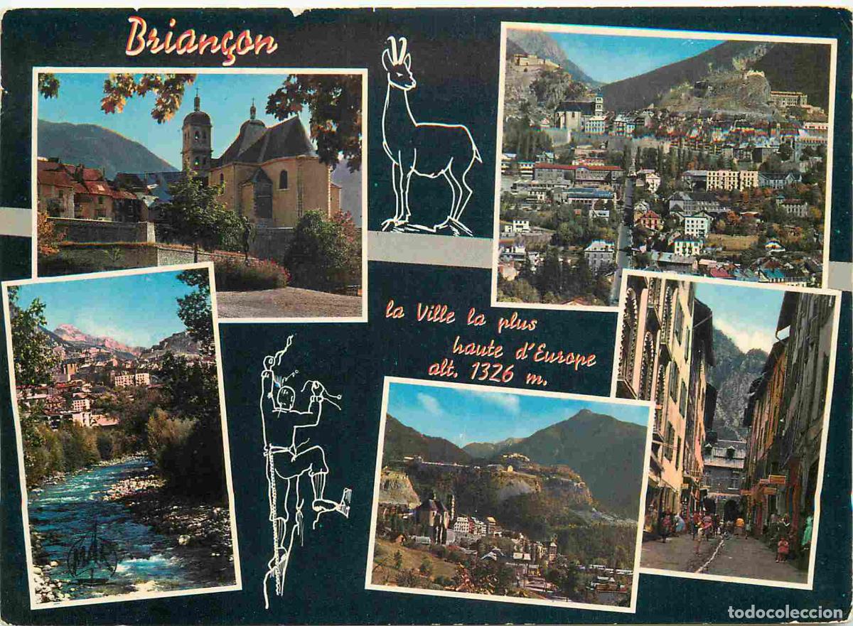 Cartoline: Francia - Carte Postale - 05 - Briancon - Multivues - Le jardin et la cath&eacute;drale Vue g&eacute;n&eacute;rale La Dur