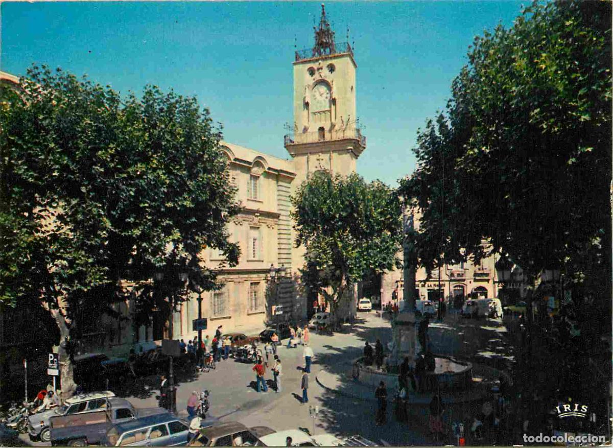 Postkarten: Francia - Carte Postale - 13 - Aix-en-provence - Place de l'H&ocirc;tel de ville et la tour Communale - CP